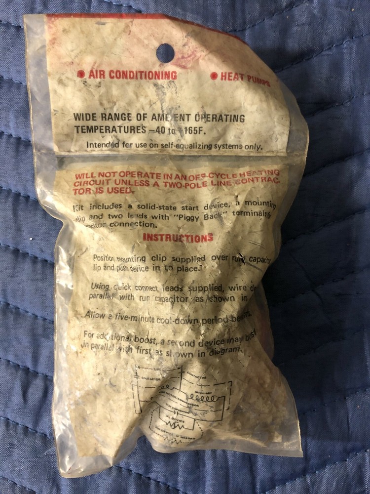 HS520, HS-520 New Gemline Solid State Hard Start Pack Motor, Compressor Thru 5HP