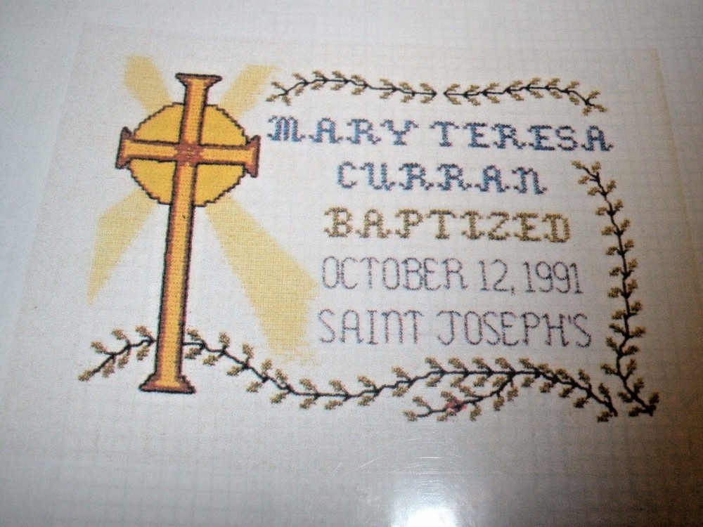 2 NEW BAPTIZE & CONFIRMATION Cross Stitch Pattern booklets