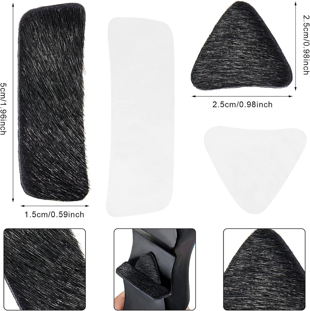 Customizable Archery Arrow Rest Set with Rectangle and Triangle Pads