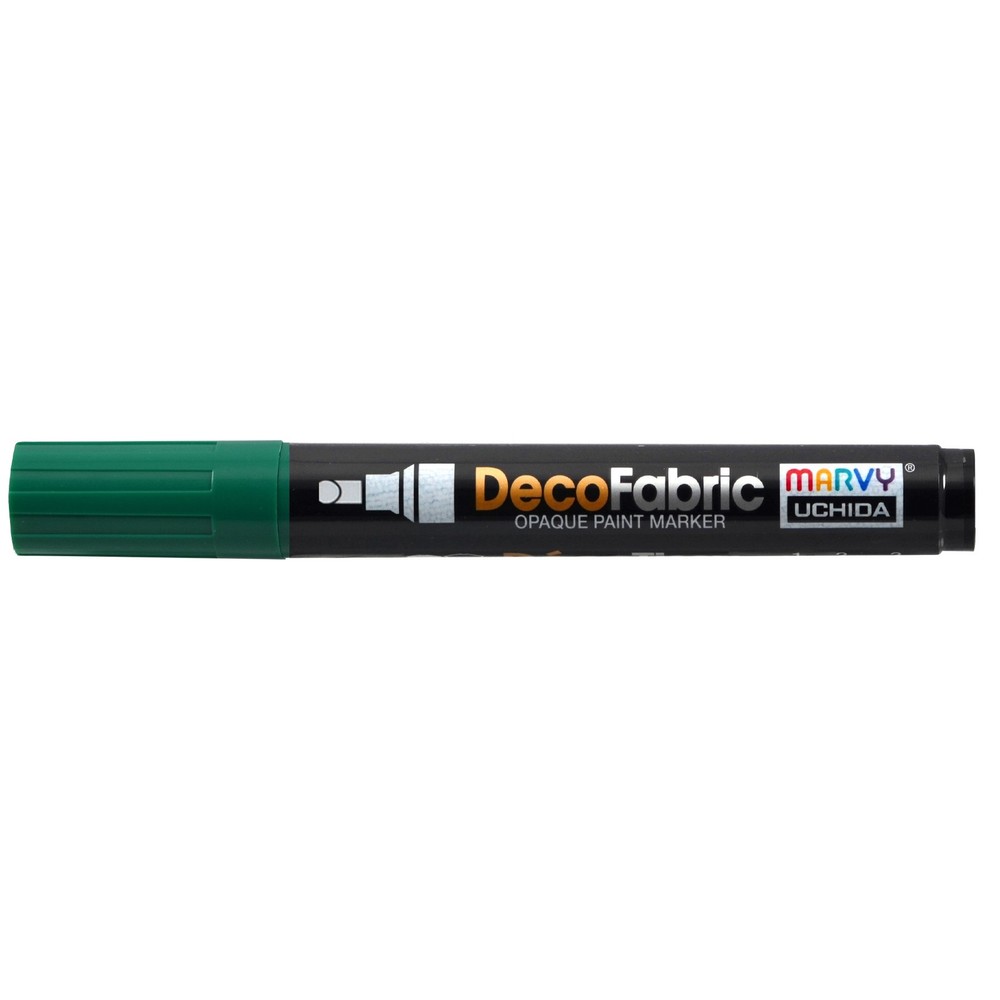 Uchida DecoFabric Opaque Paint Marker Chisel Tip-Green