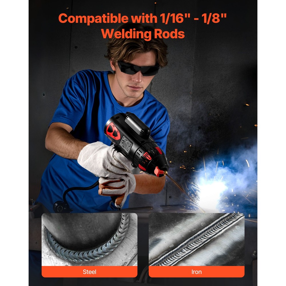 Portable Handheld Welding Machine 20-130A with Stepless Current Adjustment