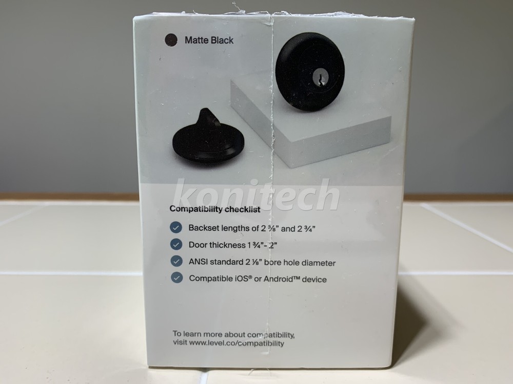 Level - Smart Lock Bluetooth Deadbolt - Matte Black