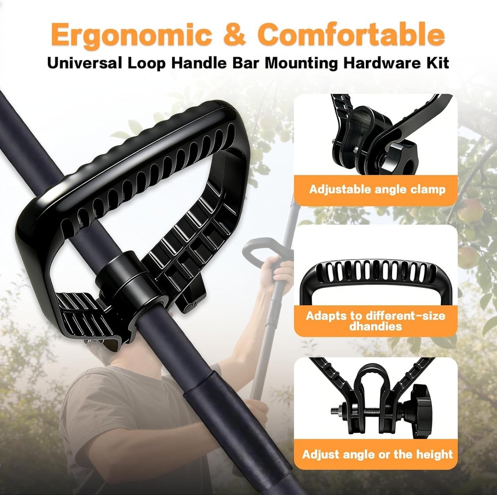 Universal Ergonomic Handle Extension,Adjustable Handle Attachment,Reduces Strain