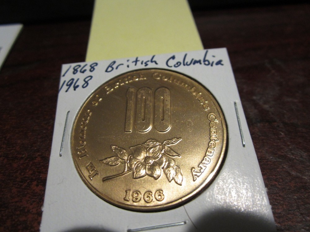 1968 - 100 Centennial, BC - Canada Commemorative Trade Dollar