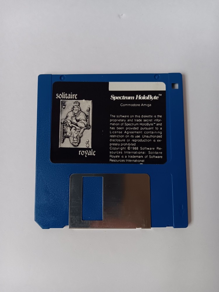 Amiga Solitaire Royale Computer Game Software Disk Only Tested/Works Commodore