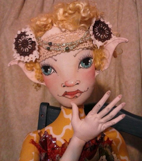 Cloth Art Doll (Paper) Pattern "Kimama" By Paula McGee