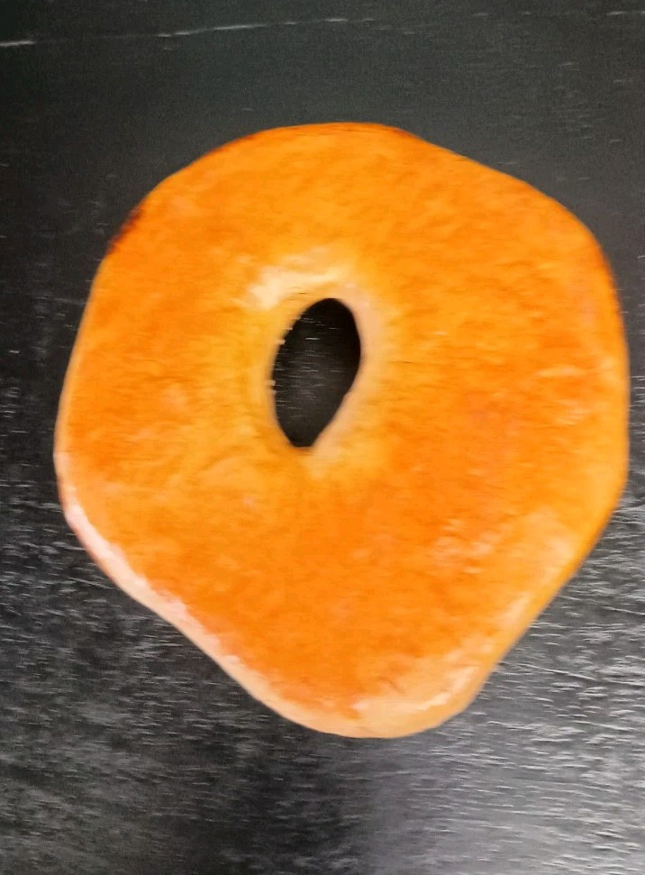 Artificial Sesame Seed Topped Bread Ring Realistic 8"