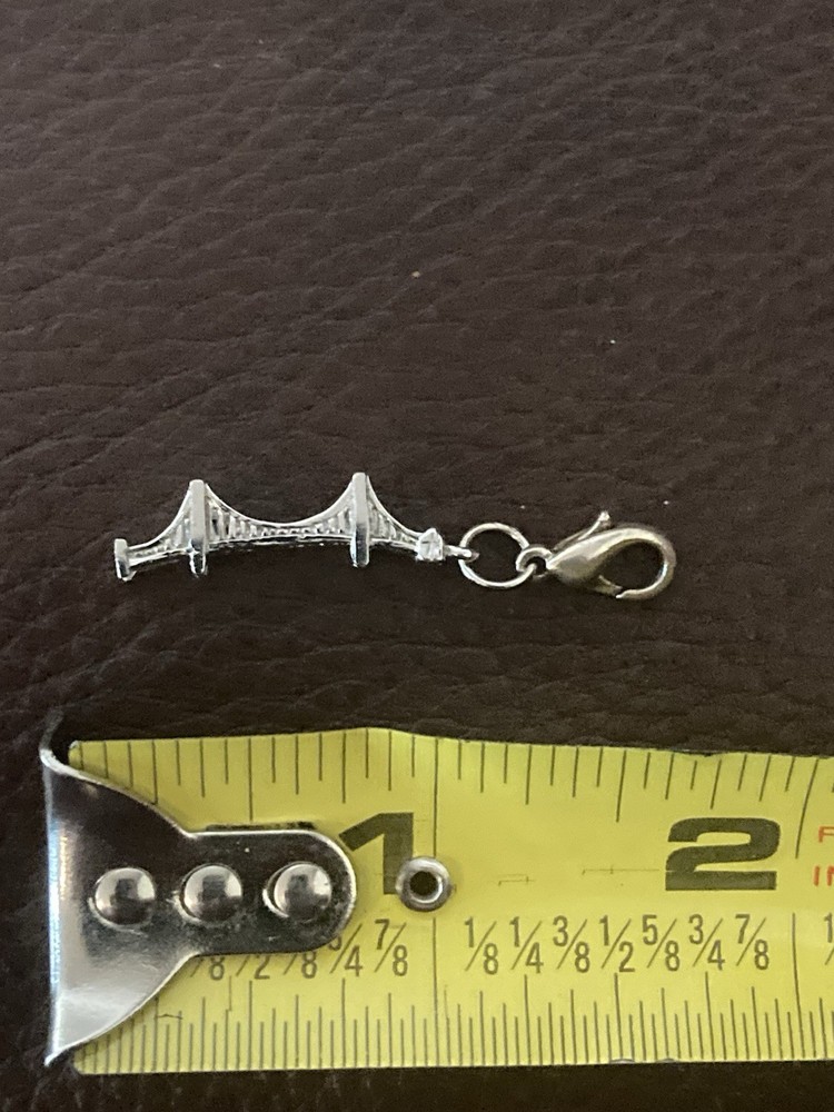 Sterling Golden Gate Bridge charm