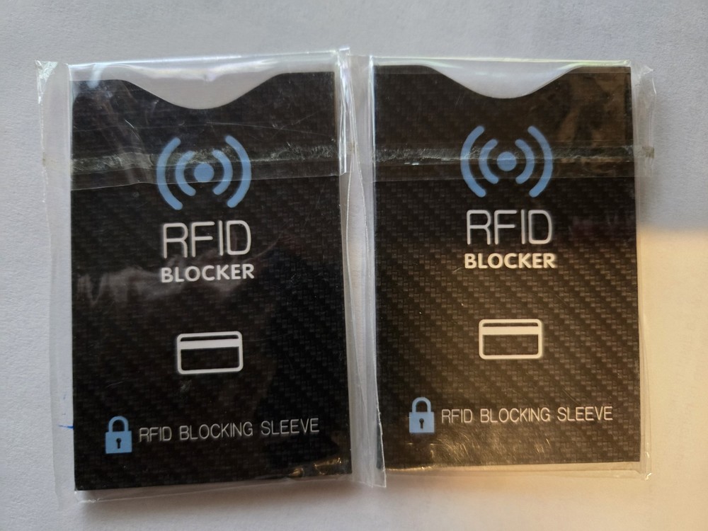 4 RFID BLOCKING SLEEVES
