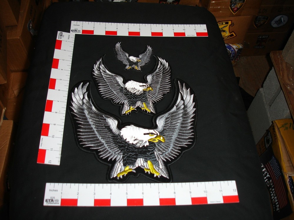 Eagle matching Patch set Large Medium Small 3 patch set Sliver