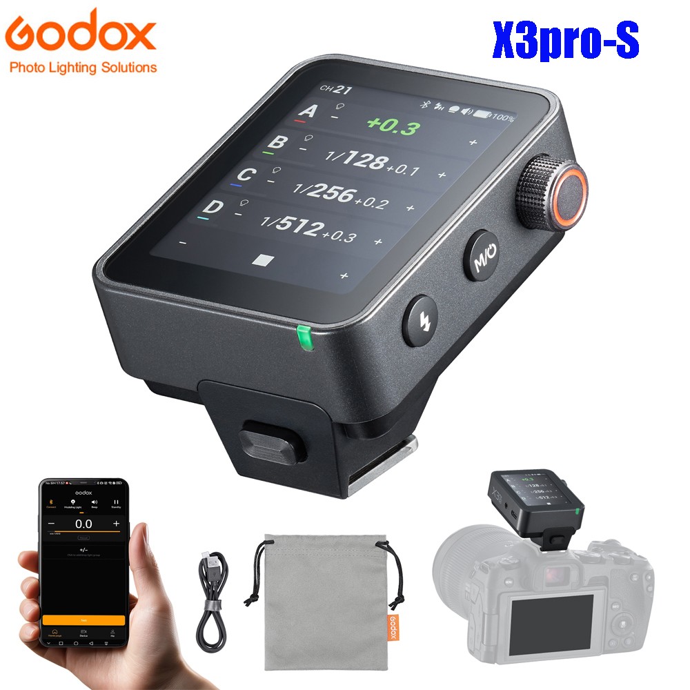 GODOX X3PRO-S Touchscreen TTL 2.4G Wireless Flash Trigger Transmitter for Sony