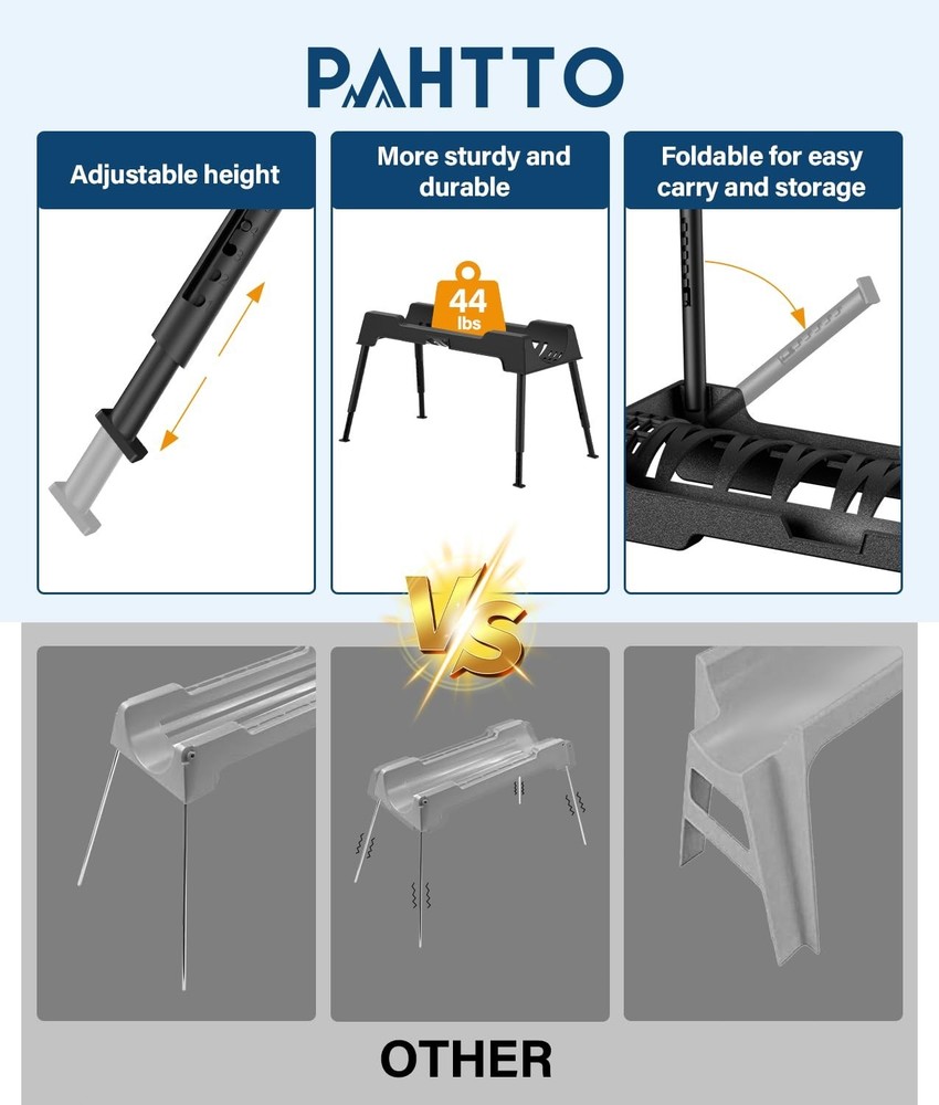 15FT Heavy-Duty RV Sewer Hose Support with 7 Foldable Sections, Adjustable