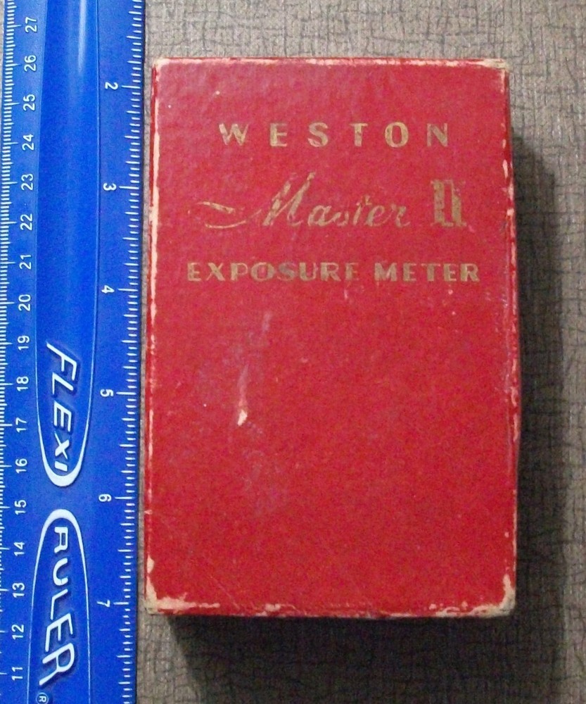 WESTON MASTER 2 Model 735 UNIVERSAL EXPOSURE LIGHT METER with BOX & MANUAL