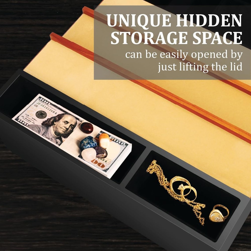 4-Layer Felt Cologne Organizer with Drawer and Hidden Compartment for Men