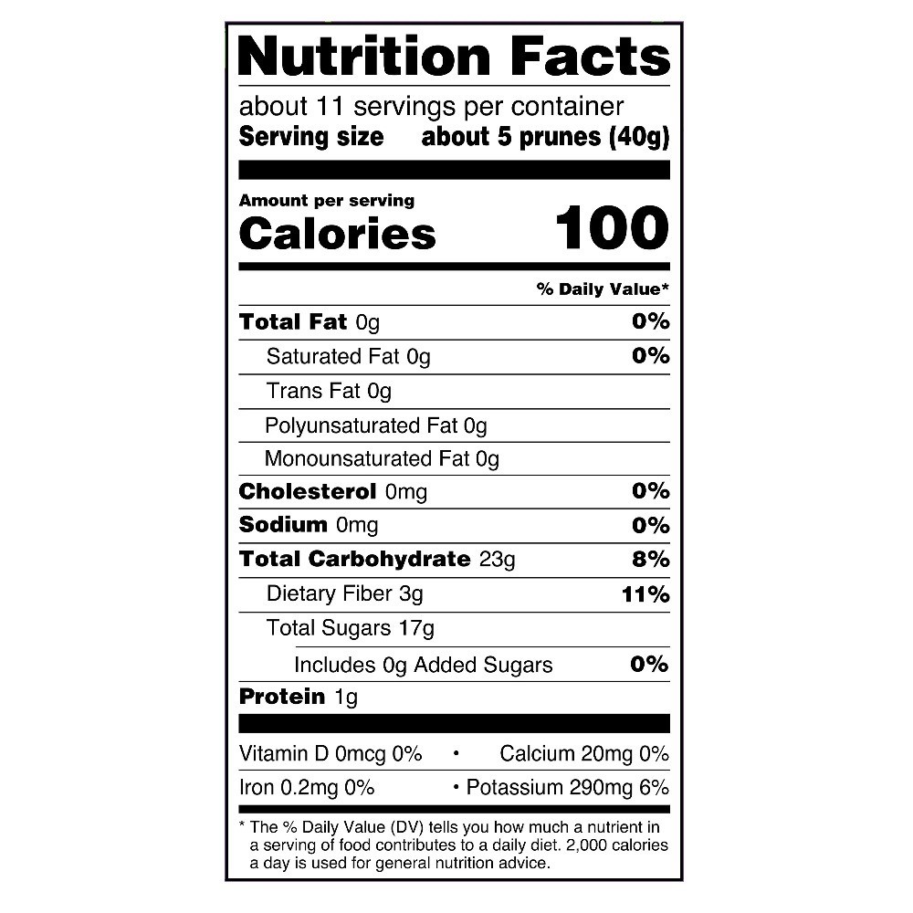 Unsweetened Pitted Prunes Canister, 16 oz