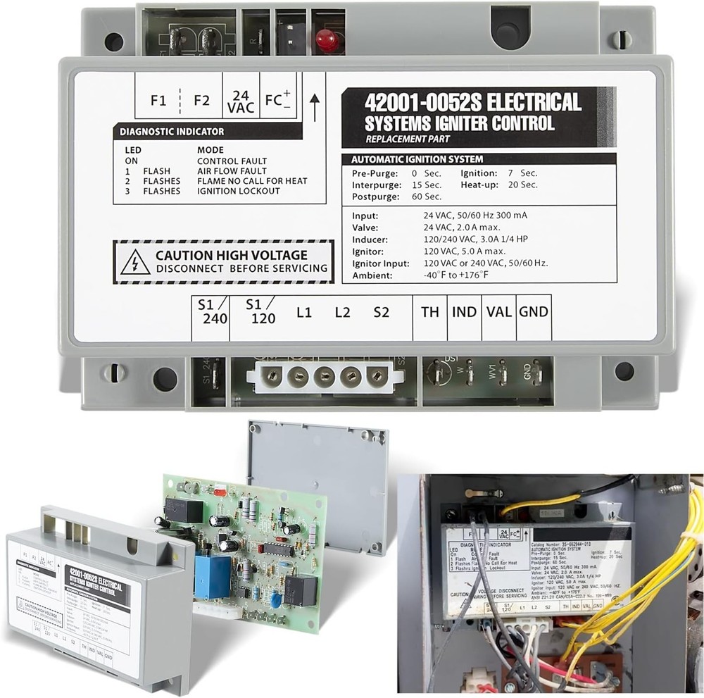 sixcow 42001-0052S Igniter Control Module Replacement for MasterTemp & Sta-Rite