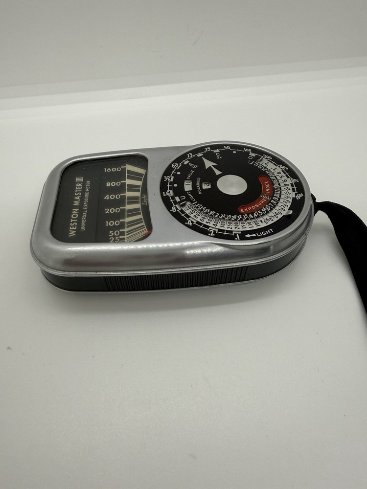 Weston Master III Exposure Meter Model 737 With Case & Instructions Tested