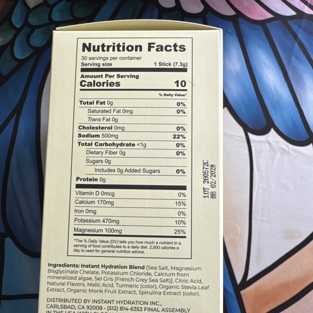 Instant Hydration Premium Electrolyte Drink Mix - Lemon Lime - 30 Packets