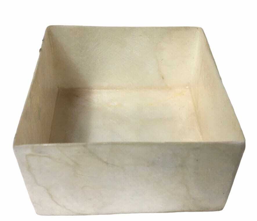 Square Otter And Starfish Capiz Shell Box 4"