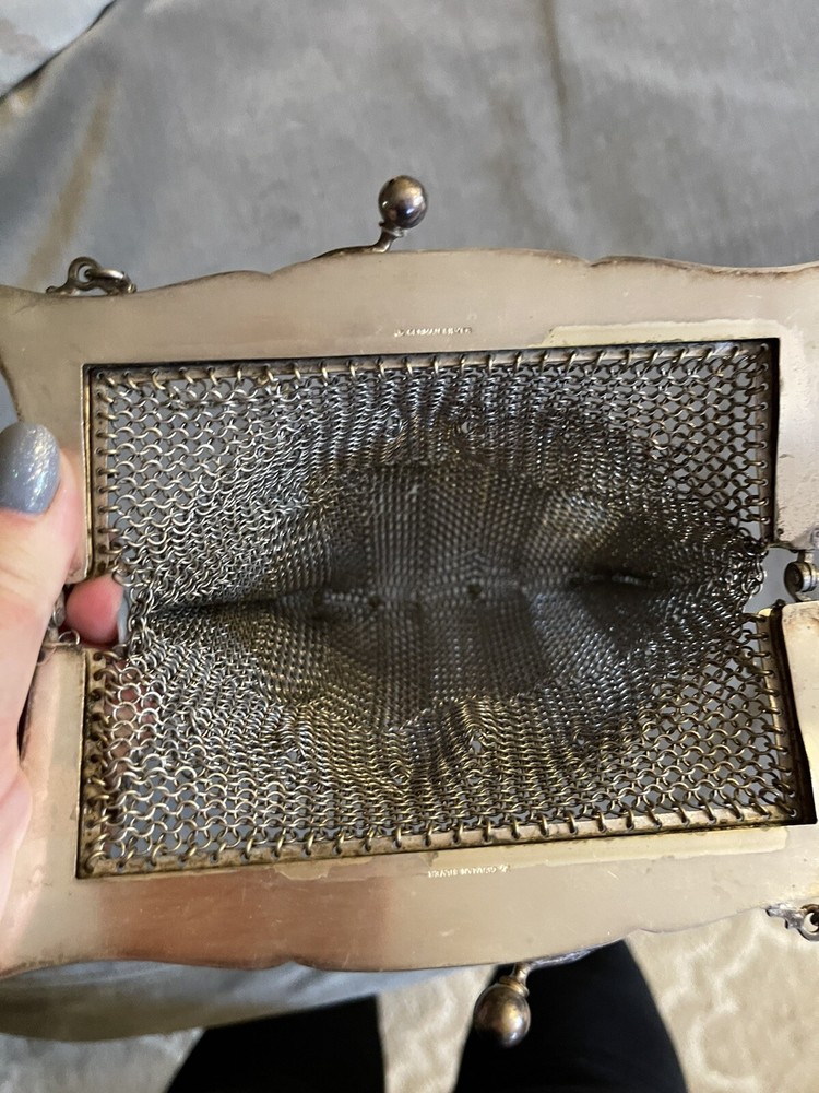 Vintage German Silver Chain Style Purse- Rare Find