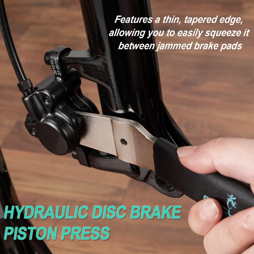 2 In 1 Bicycle Rotor Truing Fork Medium Brake Disc Alignment Maintenance Tool