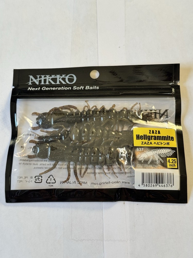 Nikko Hellgrammite Creature Bait 4.25” Mud Bug