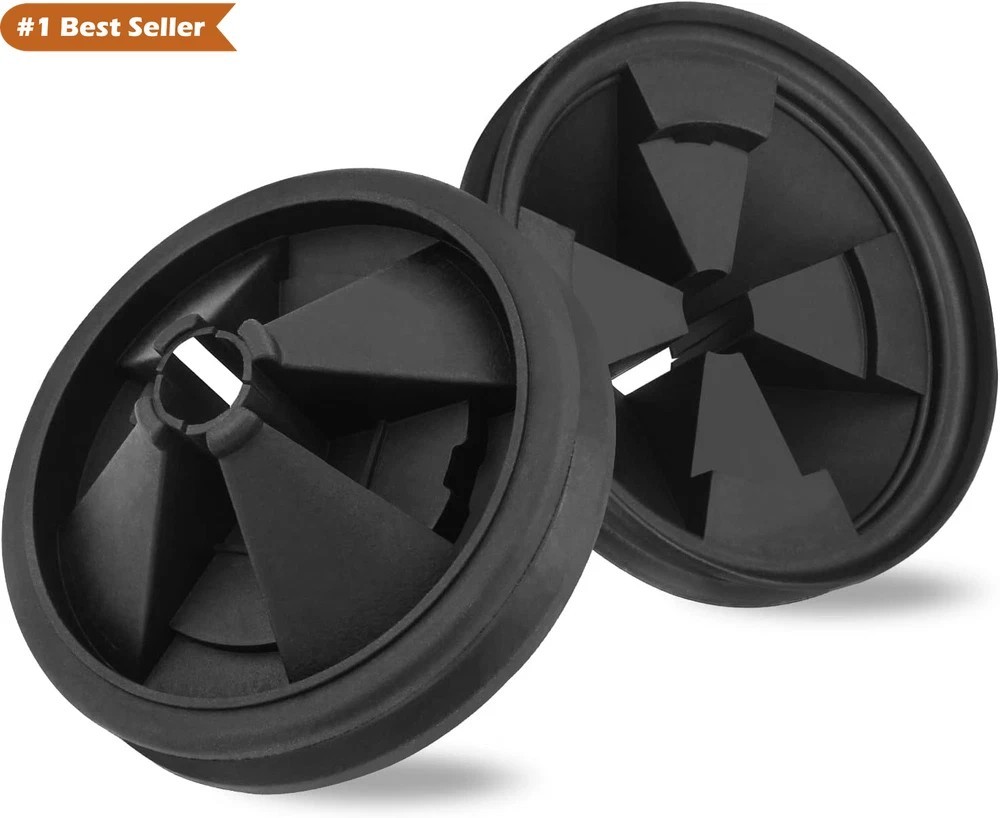 Upgraded EPDM Rubber Splash Guard for Insinkerator Evolution Series, 2 Pack