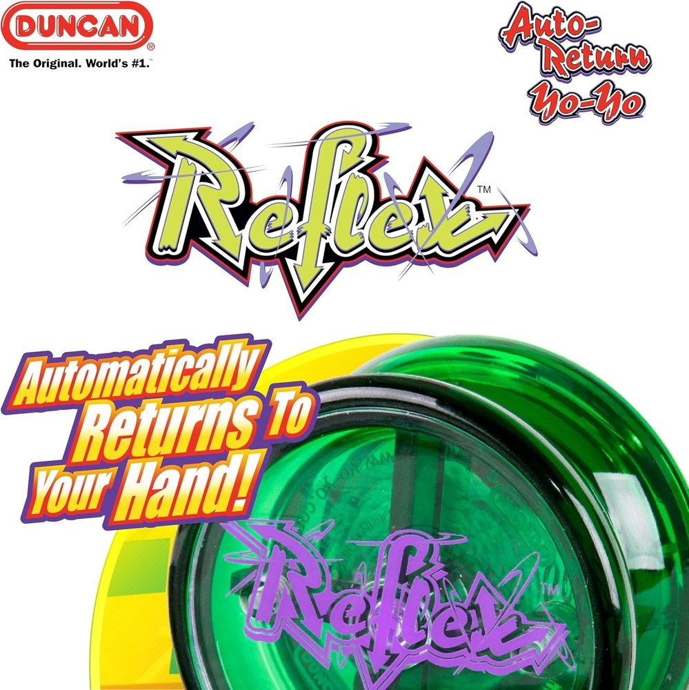 Durable Reflex Beginner Yo-Yo - Green Automatic Return for Easy Learning