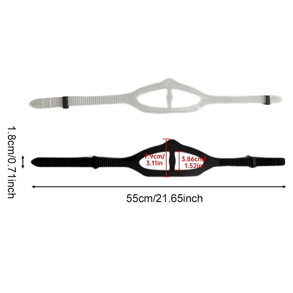 2Pcs Universal Silicone Mask Strap Replacement Scuba-Mask Strap, Swimming Goggle