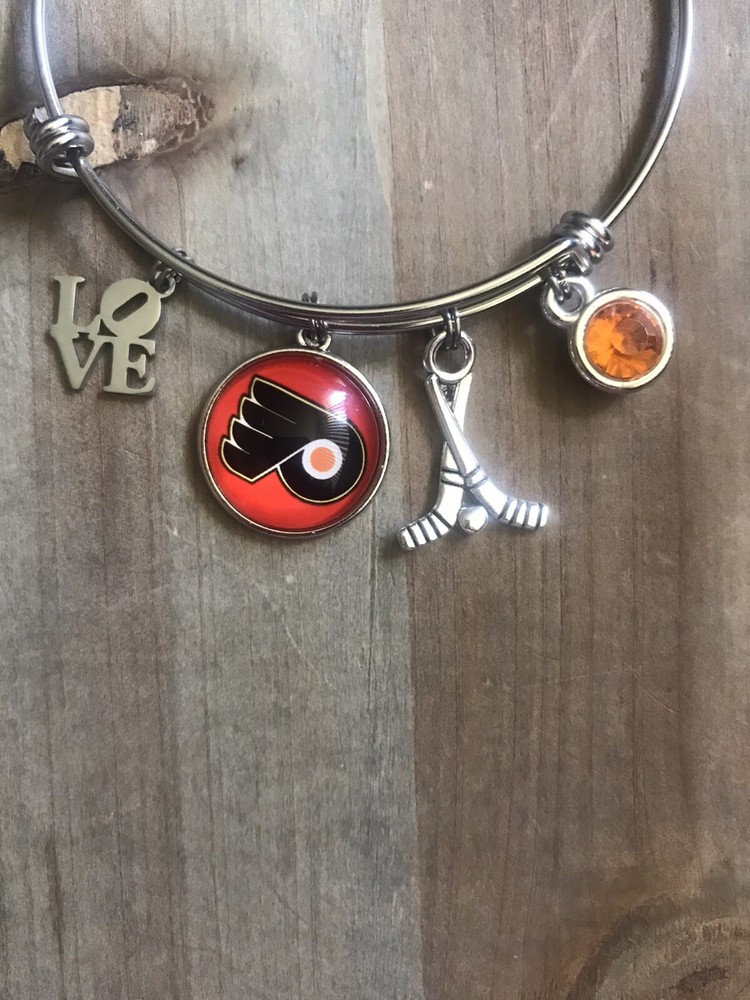 Philadelphia Flyers Bangle Charm Bracelet