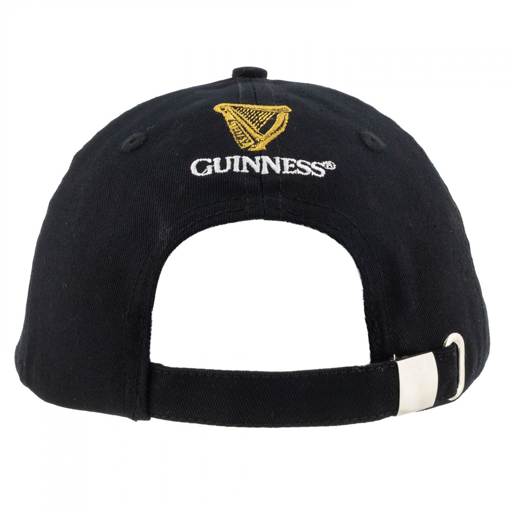 Guinness Beer Toucan Adjustable Black Hat Black