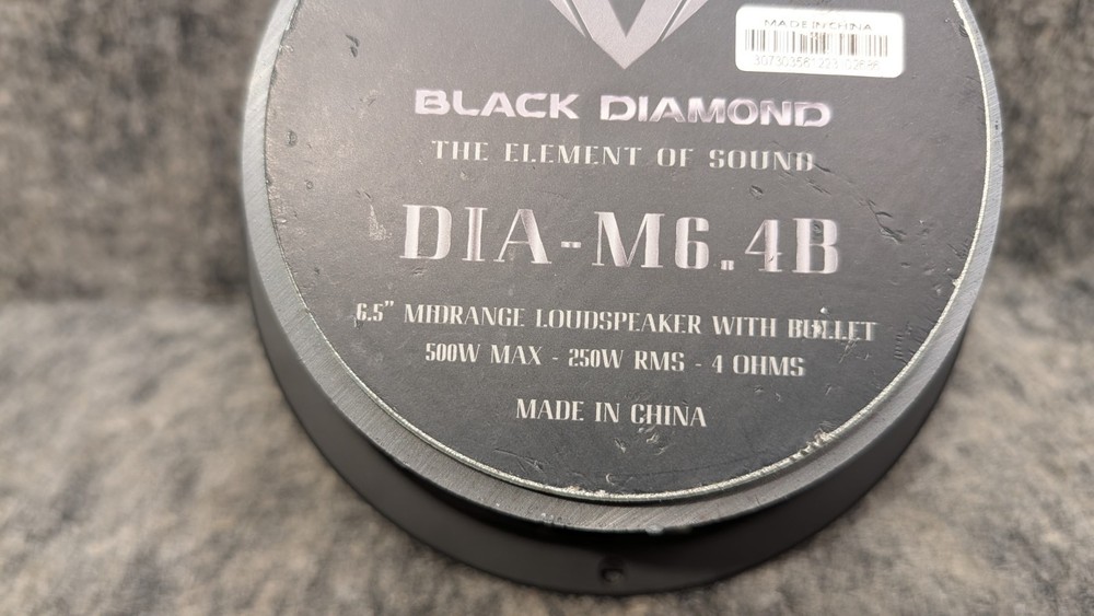 6.5" Midrange Speaker with Bullet - Black Diamond Bundle 🔥Open Box🔥