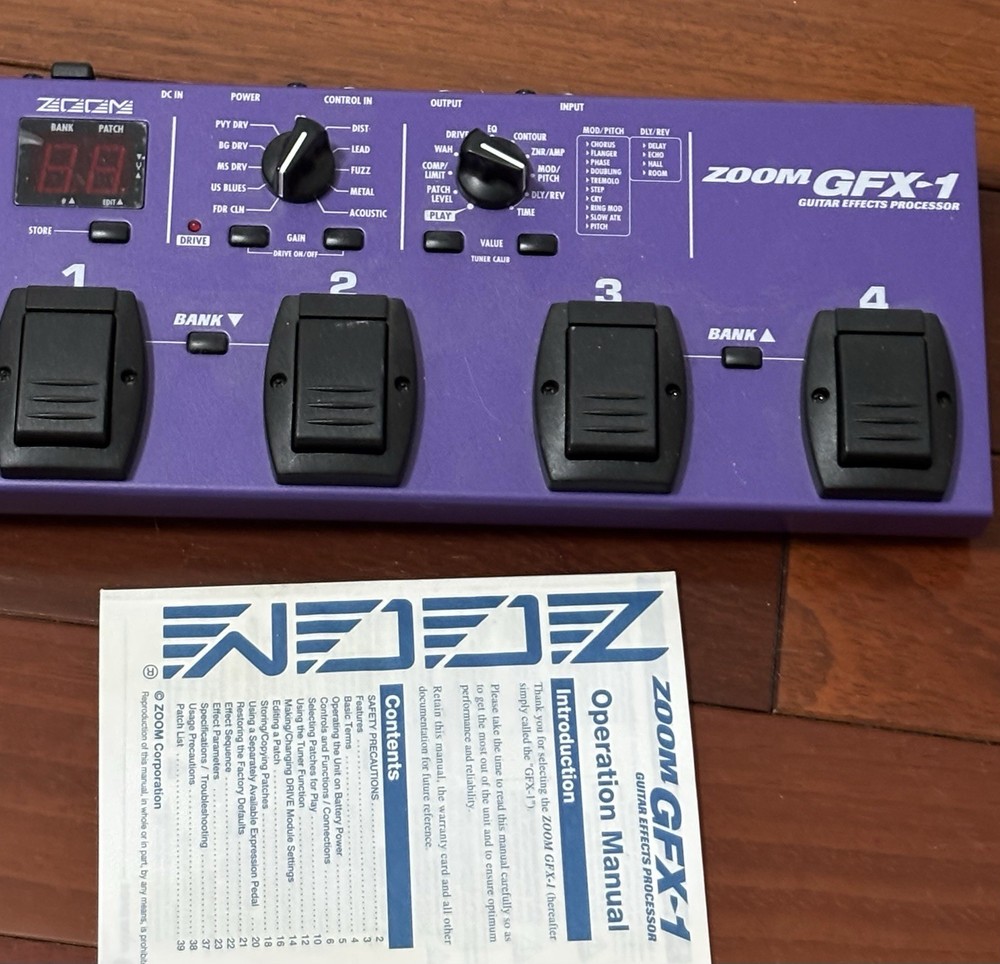 Zoom GFX-1 Guitar Effects Processor