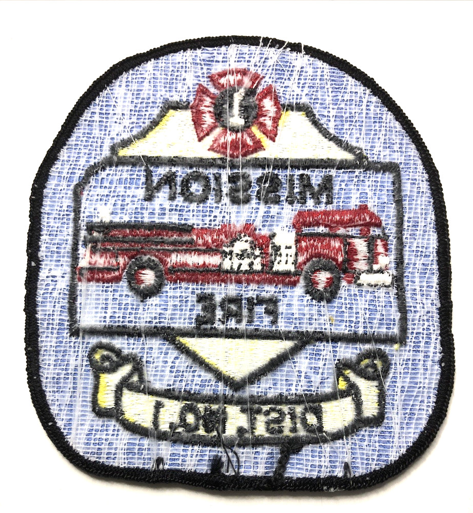 Mission-Dist. No 1 Fire Dept -Fire Patch-older