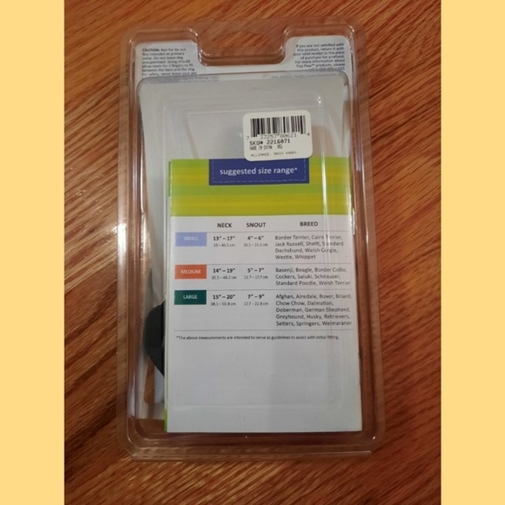 Top Paw Holt Walking Collar - Medium NEW!
