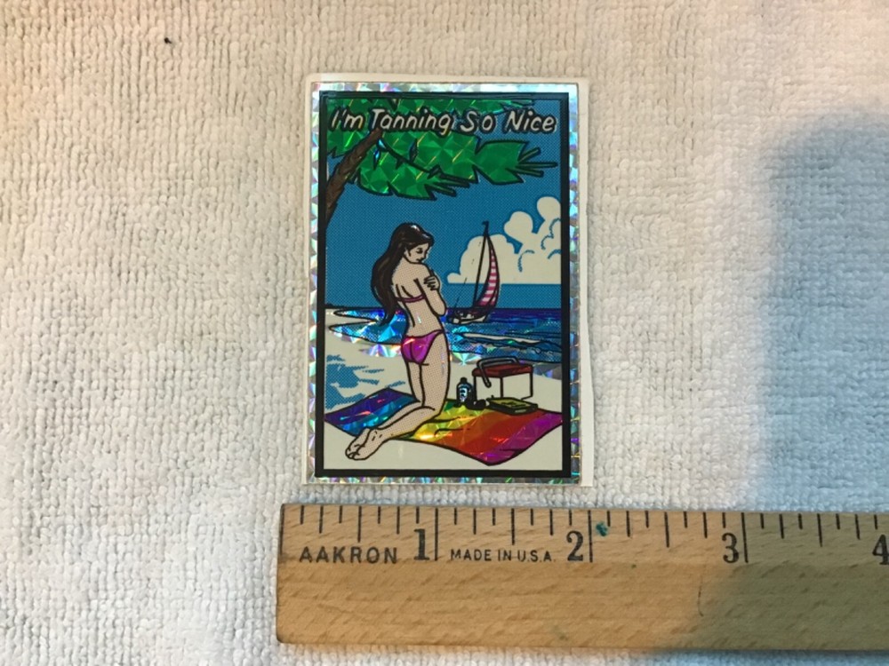 Vintage Unique Sticker Beach I’m Tanning So Nice