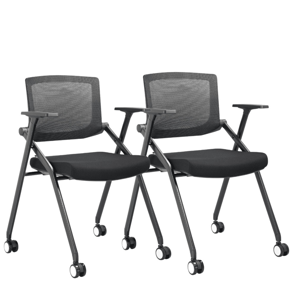 Abeeha Training Chairs for Office, Home - Mesh Backrest Classrooms Chairs, 2Pack