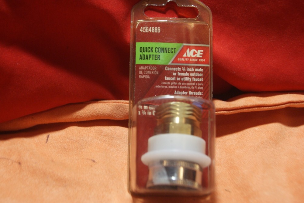 Ace Quick-Connect Dual Thread 3/4 in. Chrome Aerator Adapter #4564886