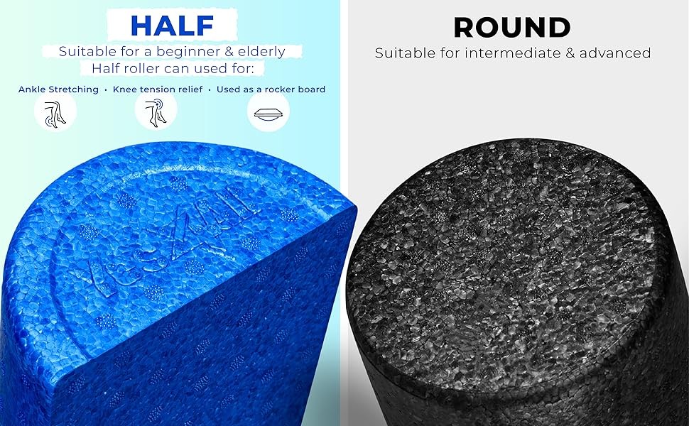 High-Density EPP Half Round Ba Roller Fo, Exercise Fo Roller