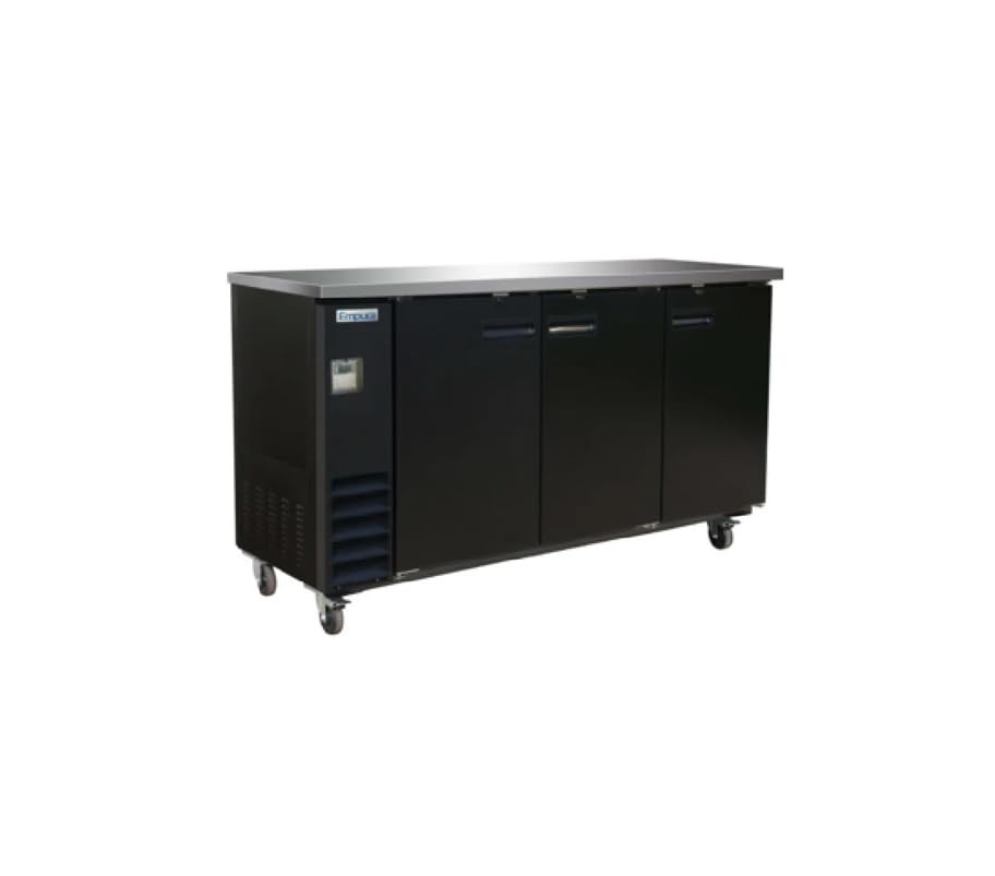 73" Back Bar Cooler Cabinet with Three-Swing Solid Doors | Commercial Refrigerat