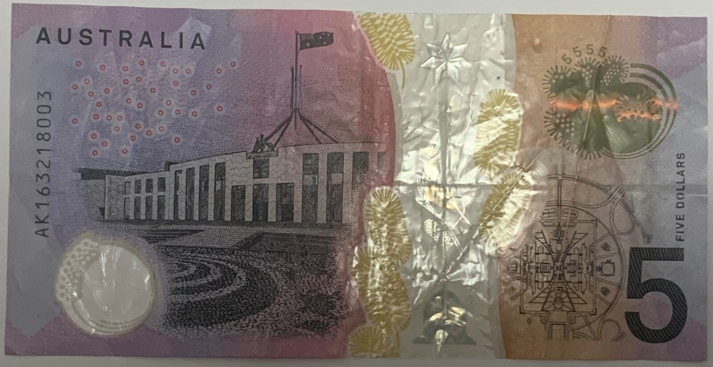 Australia 5 Dollars 2016 Polymer note Queen Elizabeth II