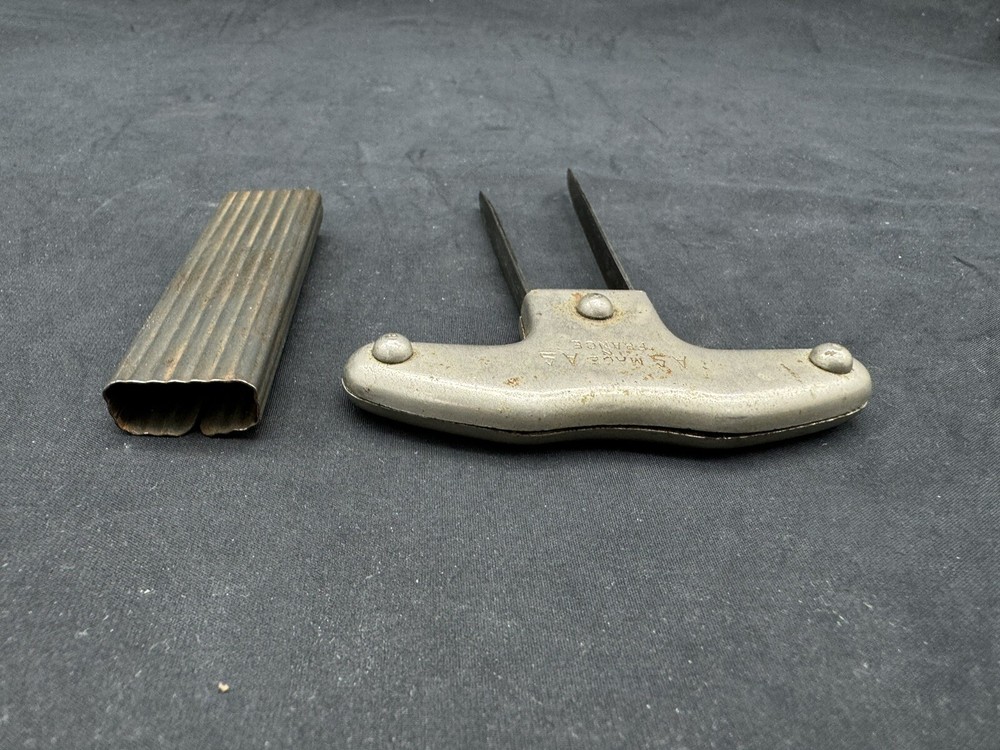 Antique French AS AS two prong cork puller