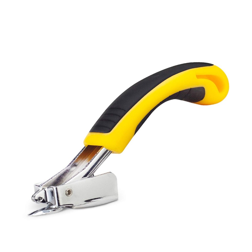 Staple Remover, Puller Tool with Ergonomic Handle, Upholstery Yellow