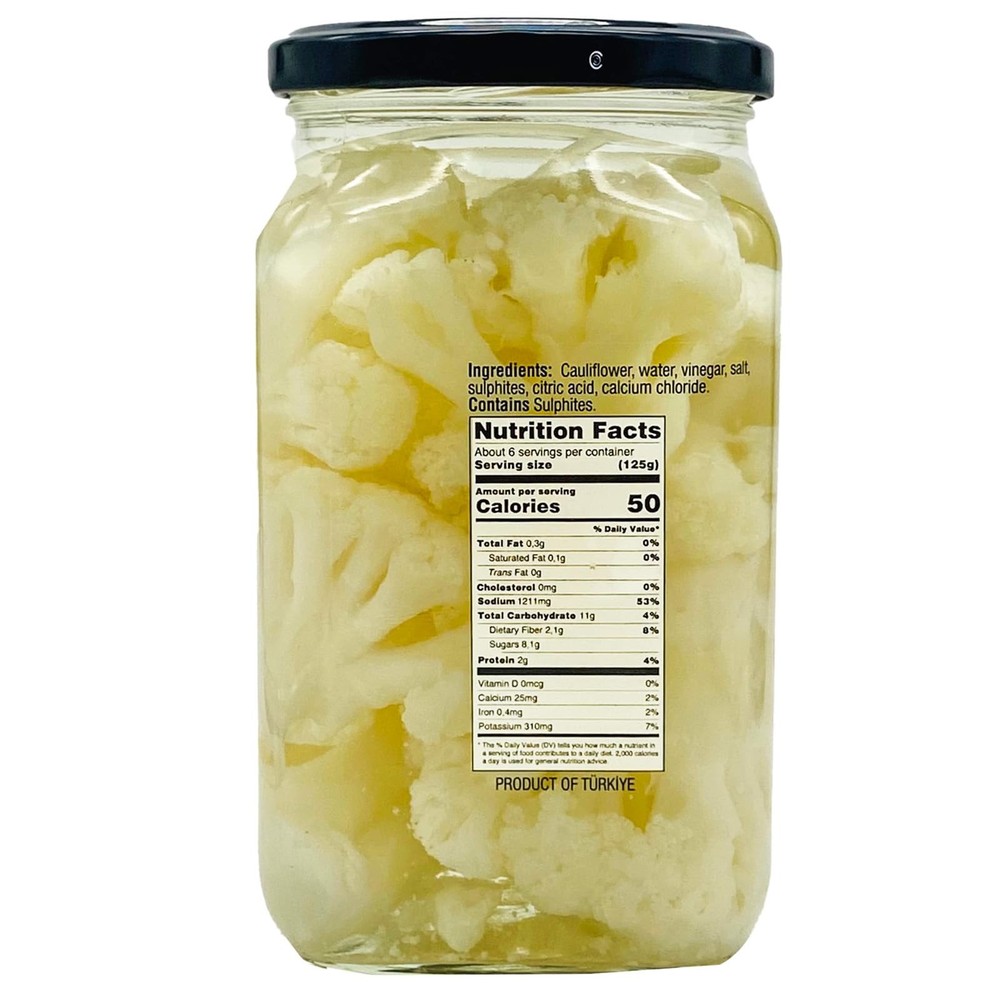 - Pickled Cauliflower in Brine, 28 oz (825g)