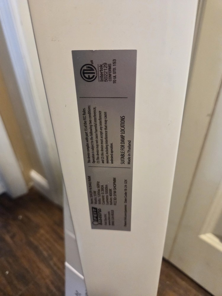 4Ft Utility Light 55W With Motion Sensor No Remote