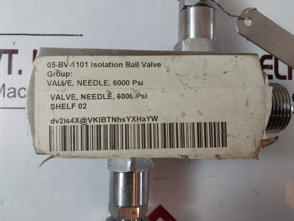 Rueger 6000 psi needle valve