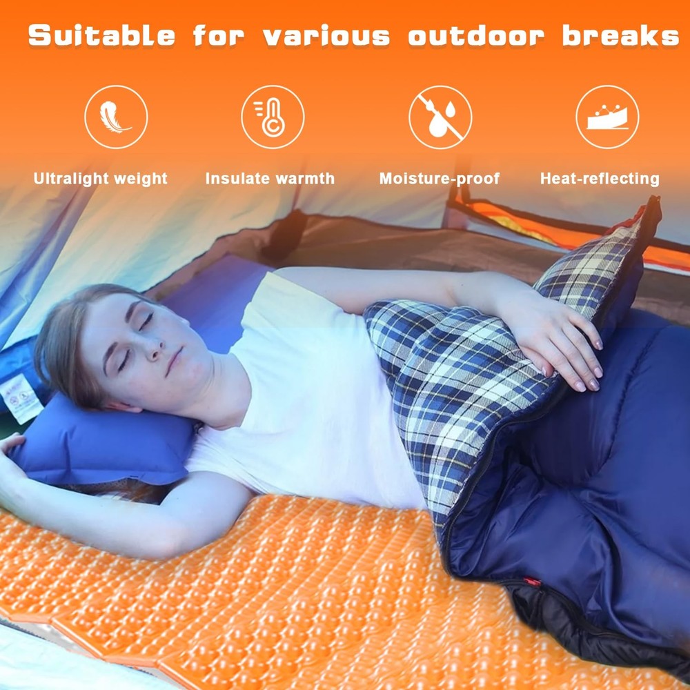 Closed Cell Foam Sleeping Pad,Folding Sleeping Pad Backpacking,Moisture-Proof...