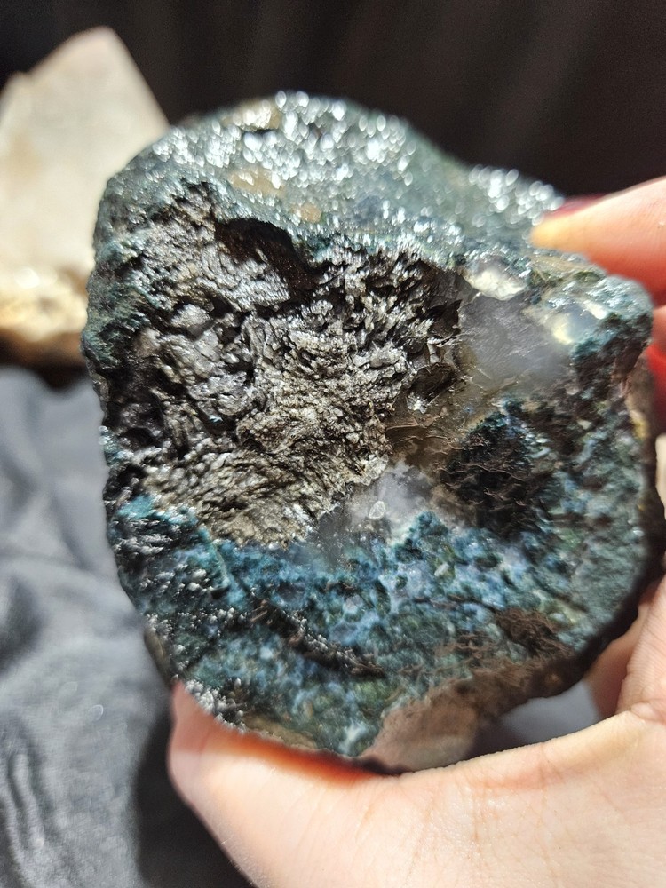 Moss Agate W/ Opalized Banding Specimen Natural Form (1lb 11oz)