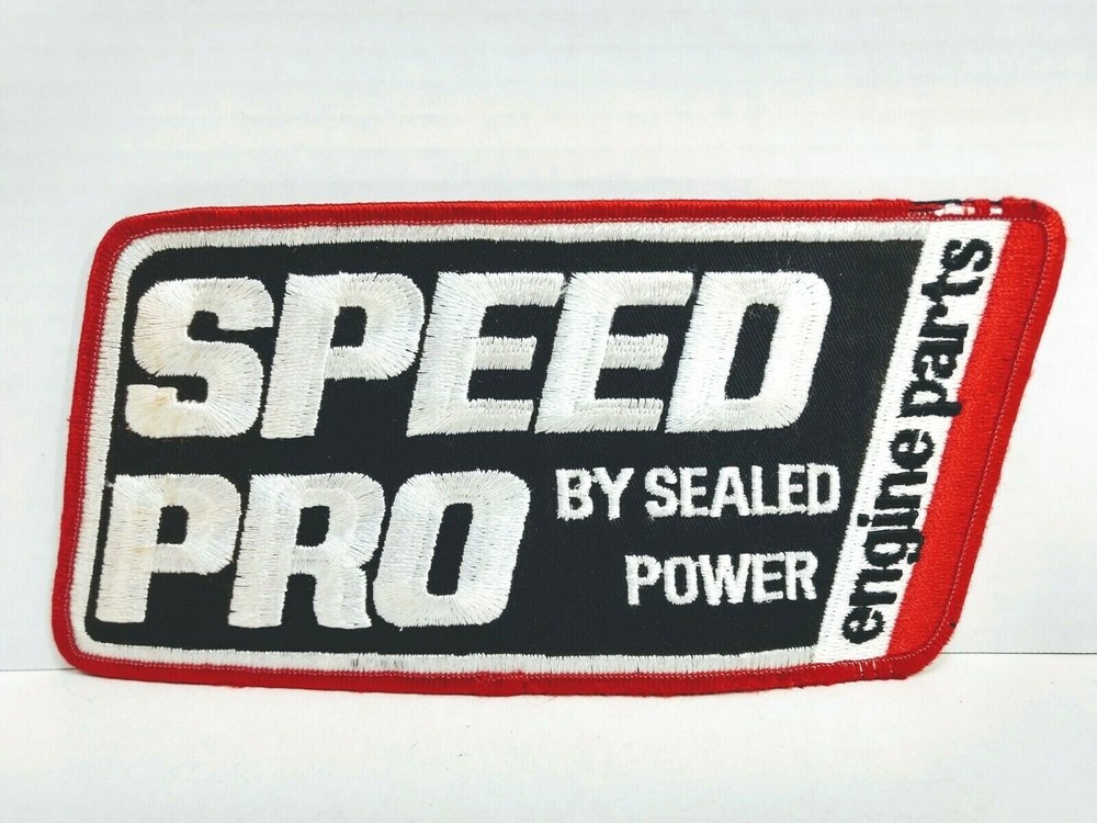 Speed Pro by Sealed Power Patch Racing Advertising NOS 8"x4" -Flawed READ