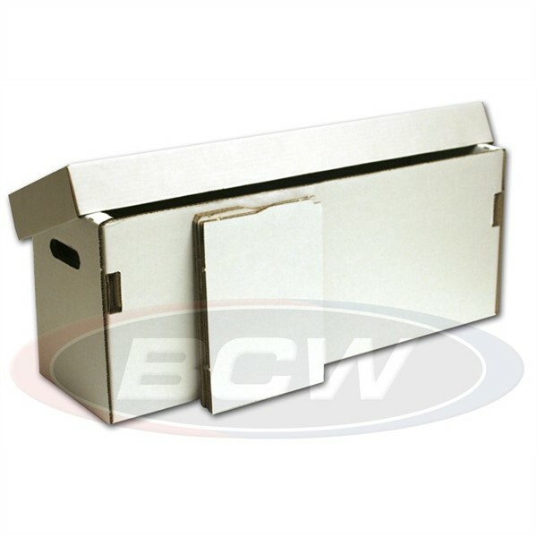 Bundle of 5 BCW Folded Glueless Long Comic Book Storage Boxes cardboard box